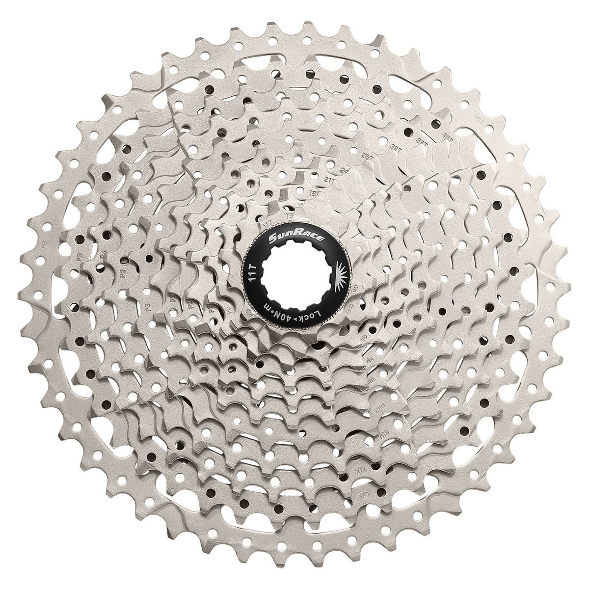 Sunrace CSMS8 CASSETTE 11 SPEED 11-40T. sølv