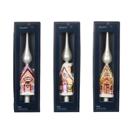 Decoris peak honningkagehus lavet af glas 8,2x4m6x31cm