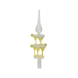 Decoris peak cocktailtårn lavet af glas 31cm gul-grøn