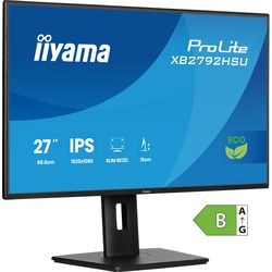 Iiyama prolite xb2792hsu-b1 27 skærm (sort (mat), HDMI, skærmport, 2x USB-A, USB-B, 120 Hz)