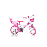 Dino cykler dino pigecykel lille hjerte 16 tommer hvid pink