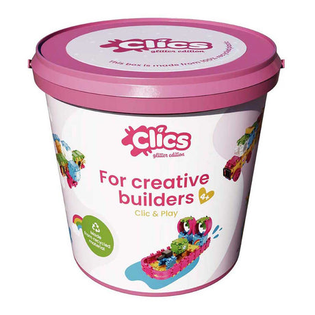 Clics byggeklodser - glitterbyggesæt 8i1
