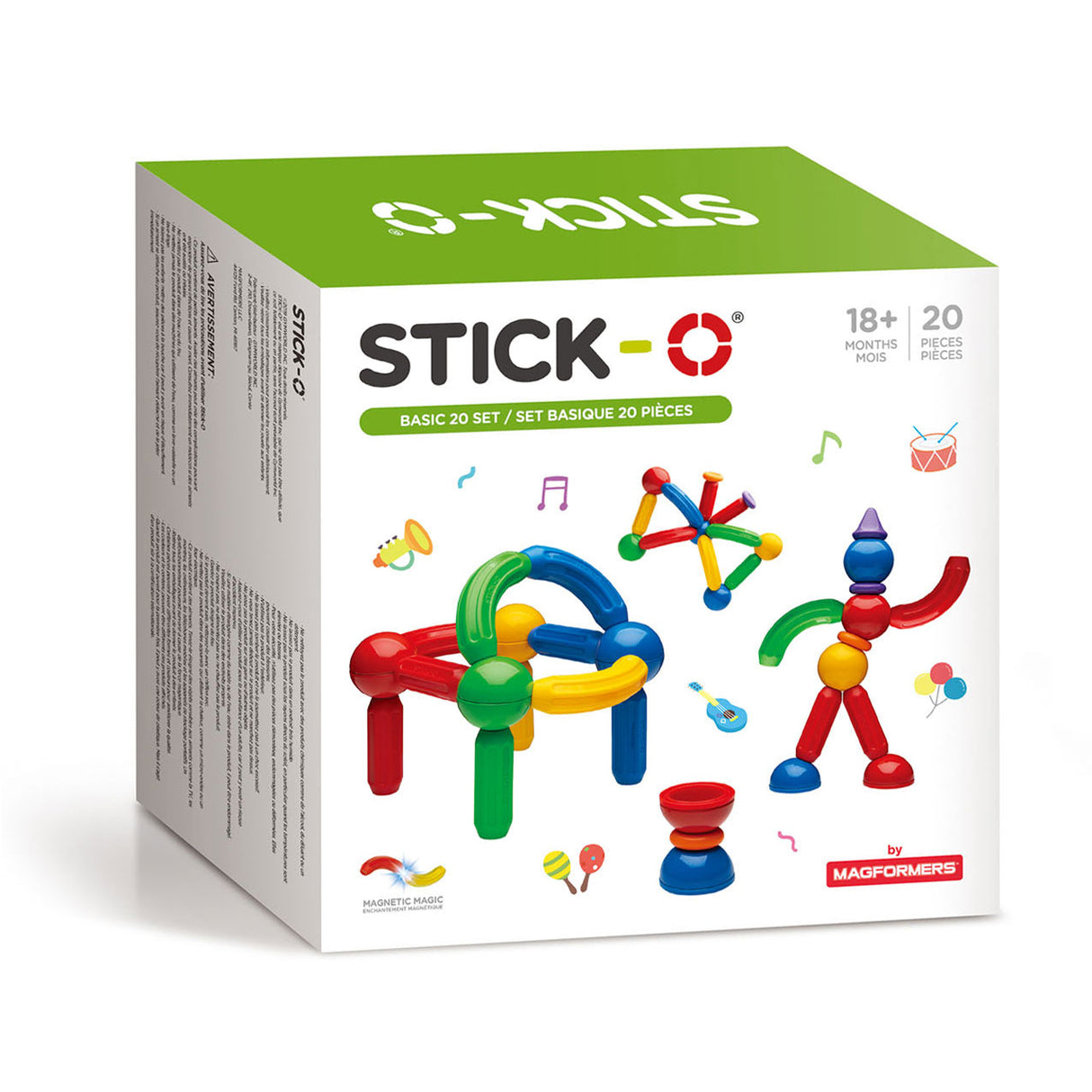 Stick-o grundsæt, 20 stk.