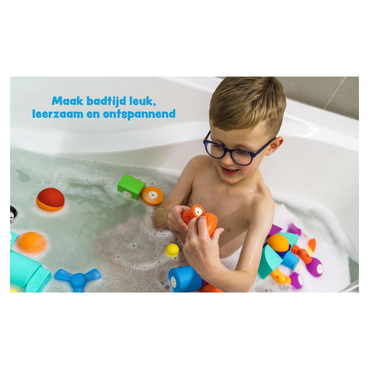 Blockaroo magnetiske skumblokke robotboks, 10 stk.