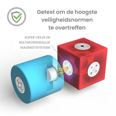 Blockaroo magnetiske skumblokke bådkasse, 10 stk.
