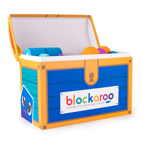 Blockaroo magnetiske skumblokke skattekiste, 100 stk.