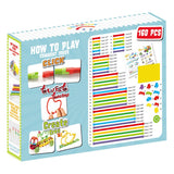 Clics spaghettiez 3d art fleksible byggepinde, 160 stk.