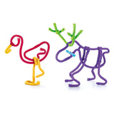 Clics spaghettiez 3d art fleksible byggepinde, 160 stk.