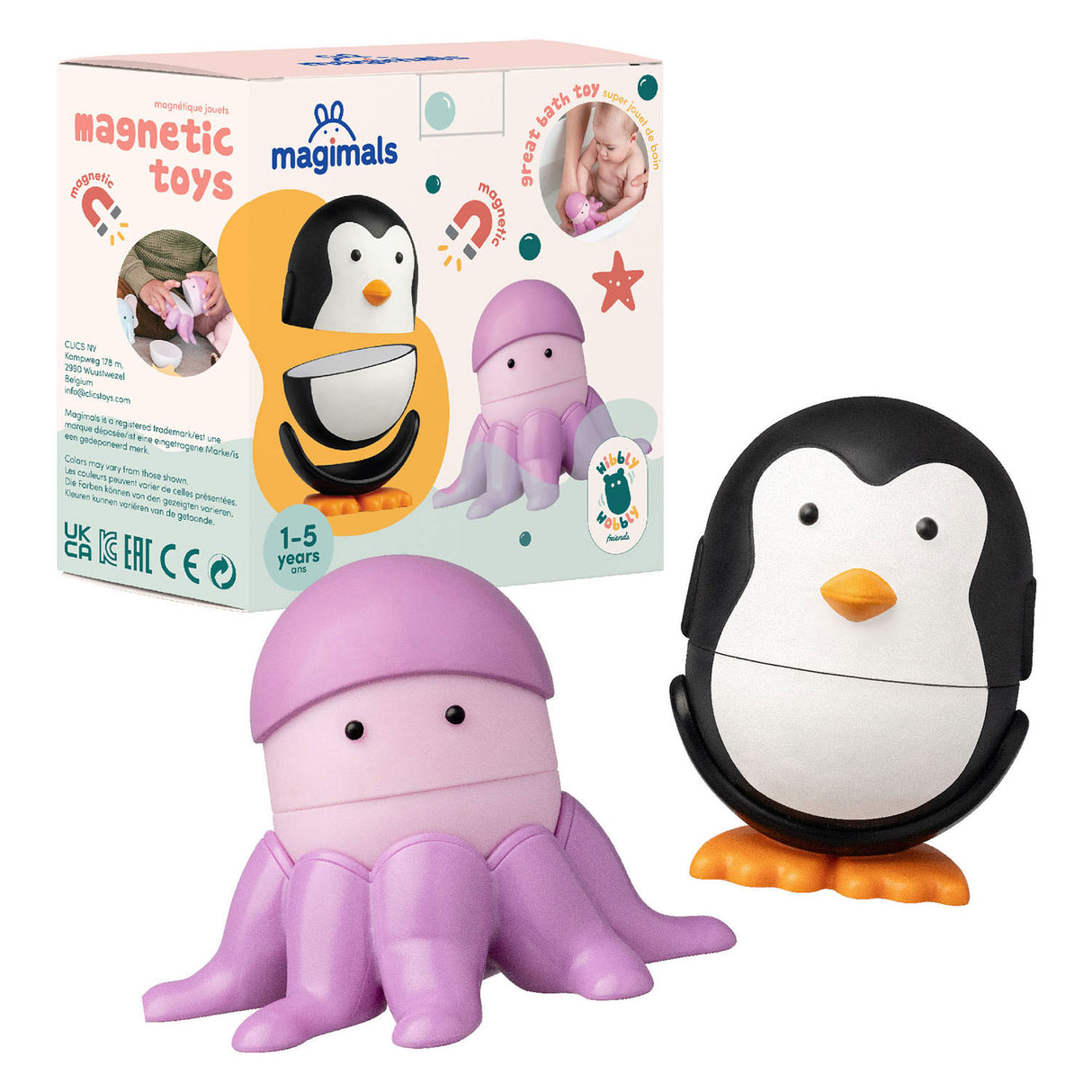 Clics magimals slingrende sealife magnetisk legetøj