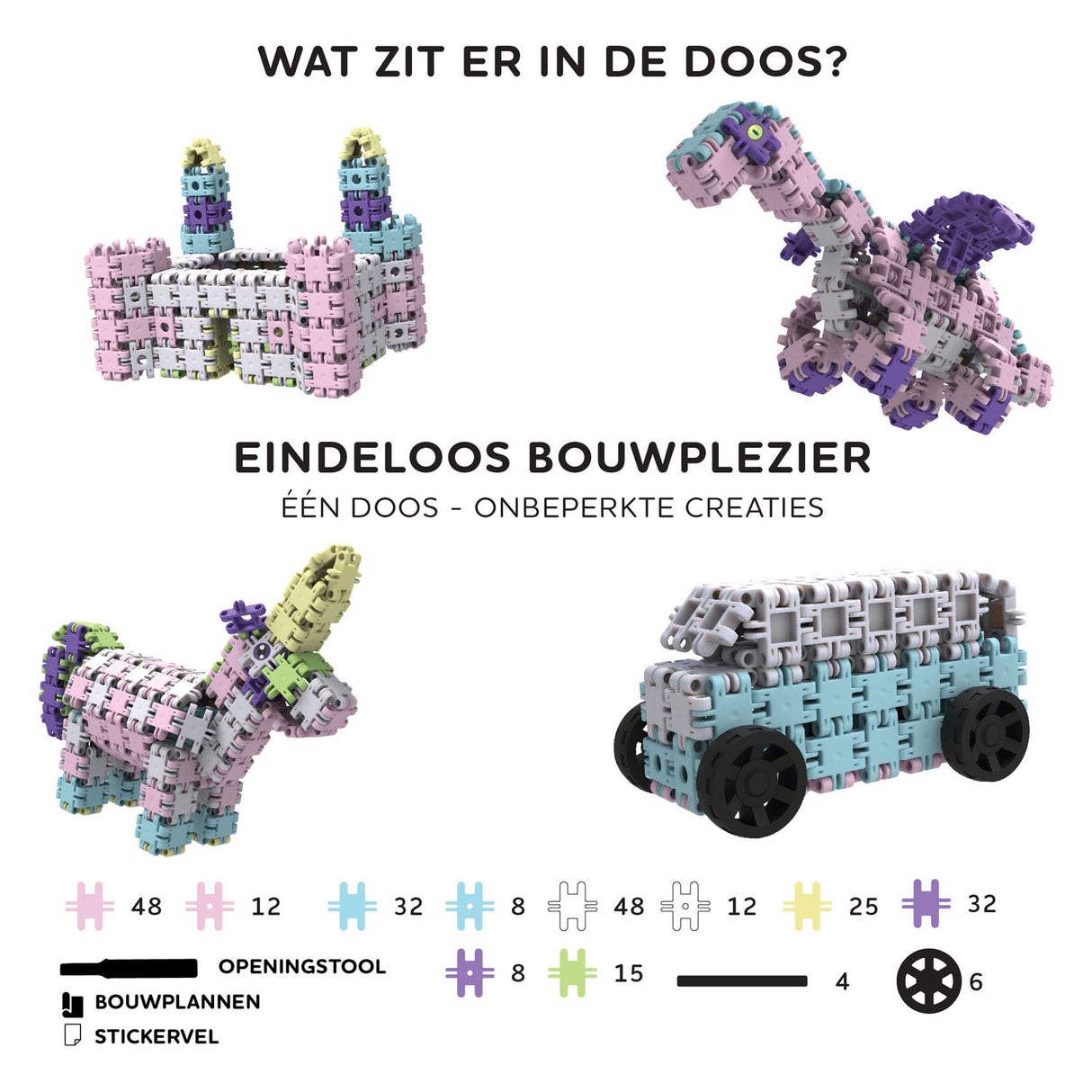 Clics nano - fantasy builders, 250 stk.