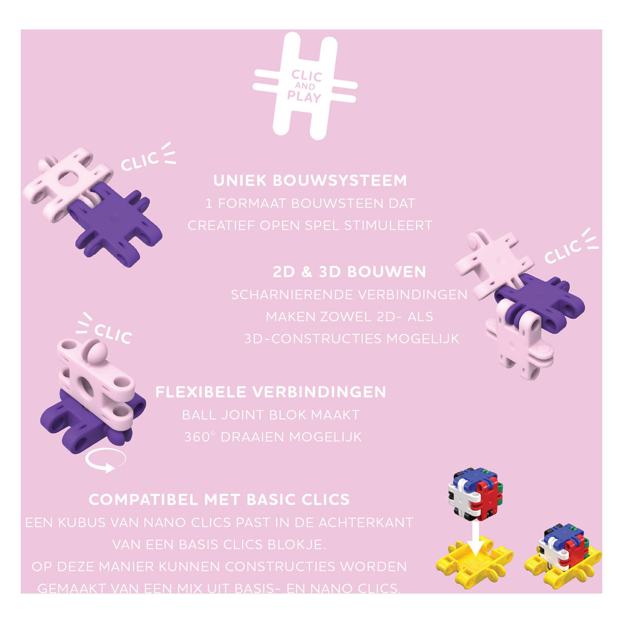 Clics nano - fantasy builders, 250 stk.