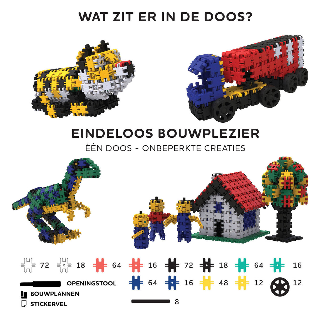 Clics nano - kreative bygherrer, 500 stk.