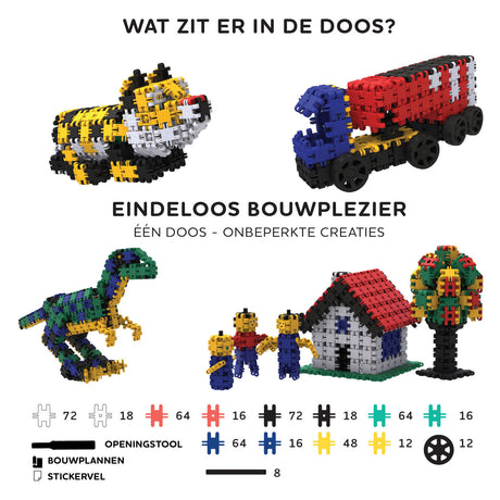 Clics nano - kreative bygherrer, 500 stk.