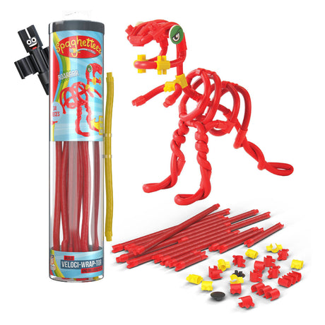 Clics spaghettiez velociraptor fleksible byggestænger, 34 stk.