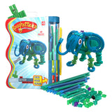 Clics spaghettiez ele-flex elefant fleksible byggestænger, 48 stk.