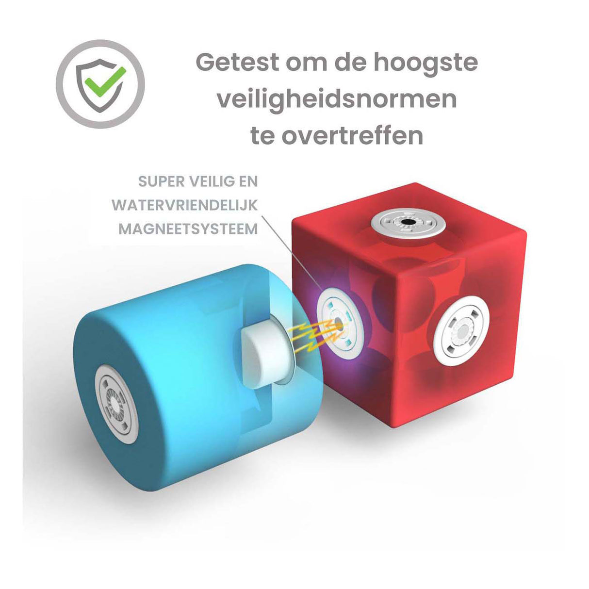Blockaroo magnetiske skumblokke, 60 stk.