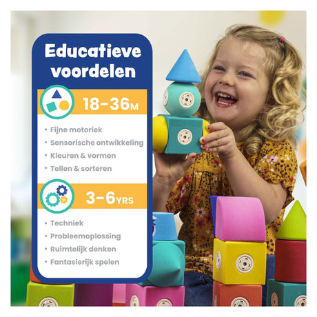 Blockaroo magnetiske skumblokke, 60 stk.