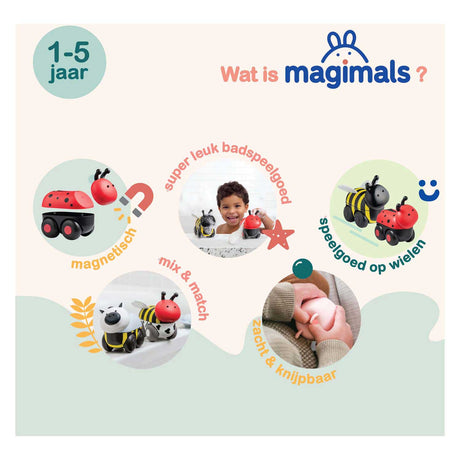 Clics magimals wheely insektæske - 6 stk.