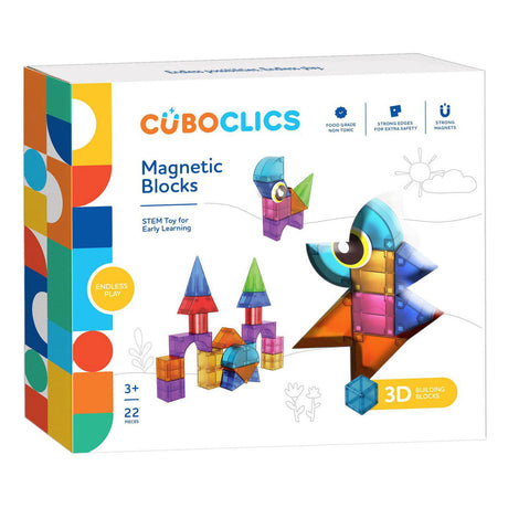 Clics cubo creative pack magnetisch bouwspeelgoed - 22dlg.