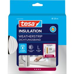 Tesa p-profil 05391-00100-02 tætningsbånd moll hvid (l x b) 25 m x 9 mm 25 m