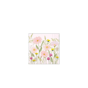 Ambiente servietter 25cm pastelblomster pink