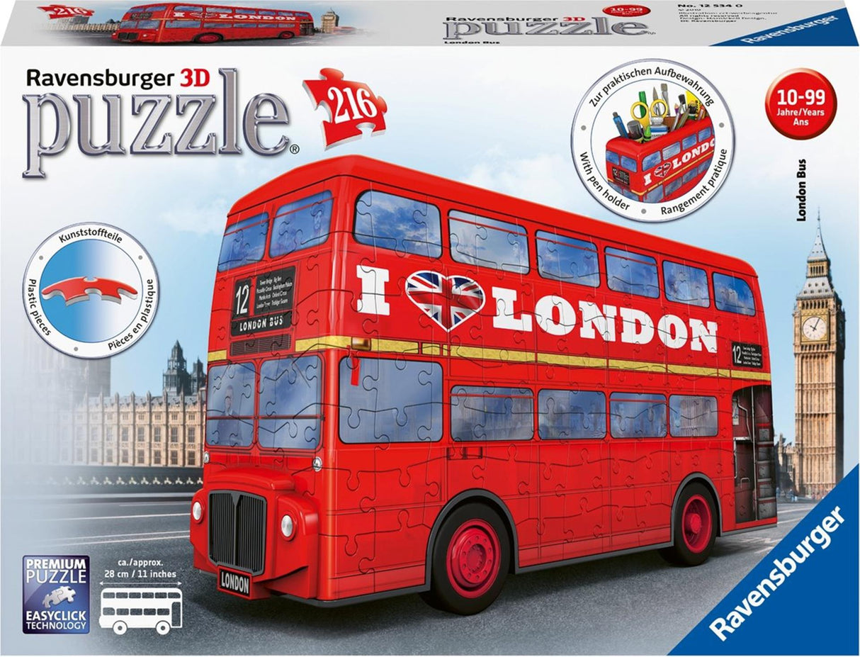 Ravensburger 3d puslespil london bus 216 stk