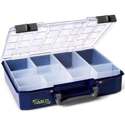 Raaco sortimentsboks - carrylite 80 - med 9 indsatskasser - 278 x 337 x 79 mm - 143608