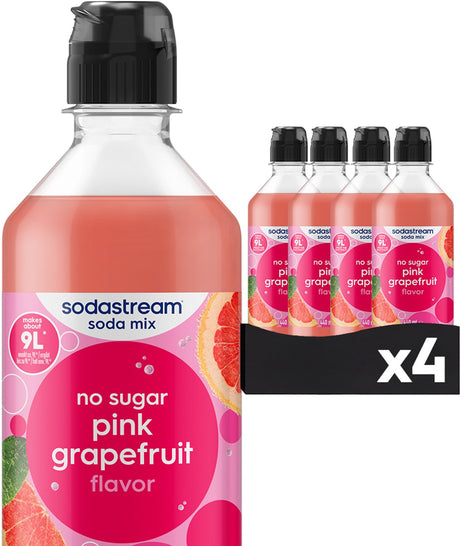 Sodastream pink grapefrugt nul sirup - 4 stk