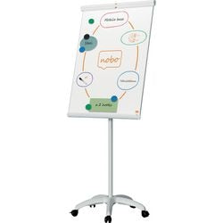 Nobo premium plus mobil flipover i stål - magnetisk whiteboard - 70 x 100 cm - hvid