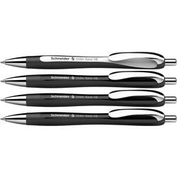 Schneider skriveredskaber schneider kuglepen - slider rave trend - nib xb - assorteret æske 3 + 1 gratis - s-132584