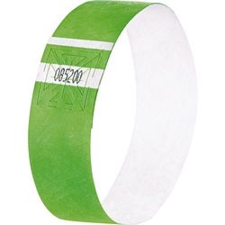 Sigel event armbånd - super bløde - 255x25mm - neongrøn - 120 stykker - eb212