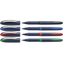 Schneider skriveredskaber schneider rollerball - one business - linjebredde 0,6 mm - 4 styk assorterede farver - s-183094