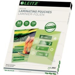 Leitz - lamineringsposer - a4 - 80 mikron - 100 stk