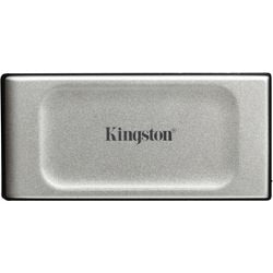 Kingston xs2000 bærbar 2 TB ekstern SSD (sølvsort, sxs2000 2000g, USB-C 3.2 (20 GBit s))