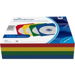 CD DVD etui mediesortiment 100 styks farvesortiment
