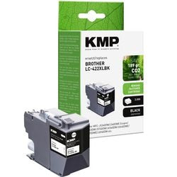 Blækpatron kmp kompatibel brother lc422xlbk sort