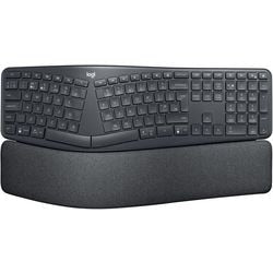 Logitech k860 ergo tastatur (sort, 100%, bluetooth, us international iso)