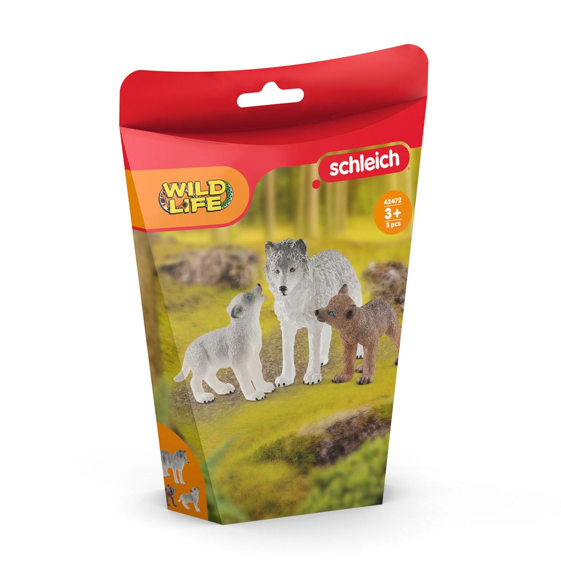 Schleich vilde liv hun-ulv med ulveunger 42472