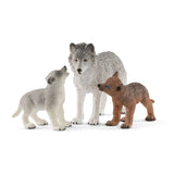 Schleich vilde liv hun-ulv med ulveunger 42472