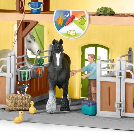Schleich hesteklub hestestald 42485