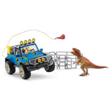 Schleich dinosaurer terrængående køretøj med dino vagtstolpe 41464