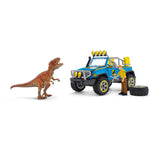 Schleich dinosaurer terrængående køretøj med dino vagtstolpe 41464