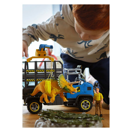 Schleich dinosaur - dinosaur lastbil mission - dino legetøj - børnelegetøj til drenge og piger - 4 til 12 år 42565