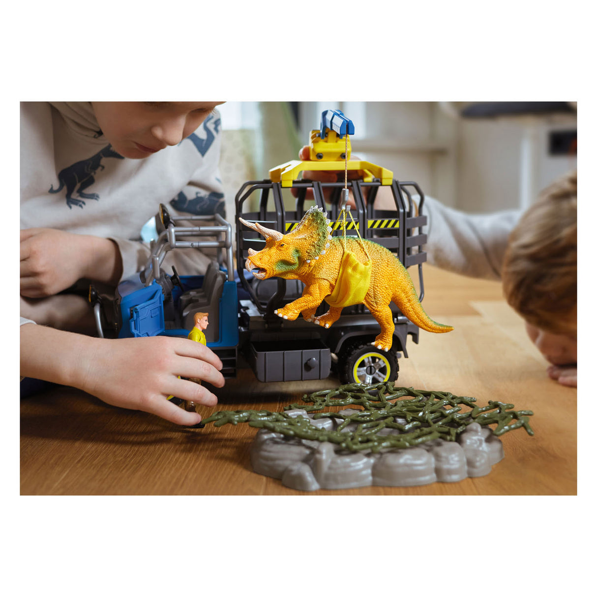Schleich dinosaur - dinosaur lastbil mission - dino legetøj - børnelegetøj til drenge og piger - 4 til 12 år 42565