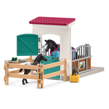 Schleich hesteklub hesteboks med hoppe og føl - 42611