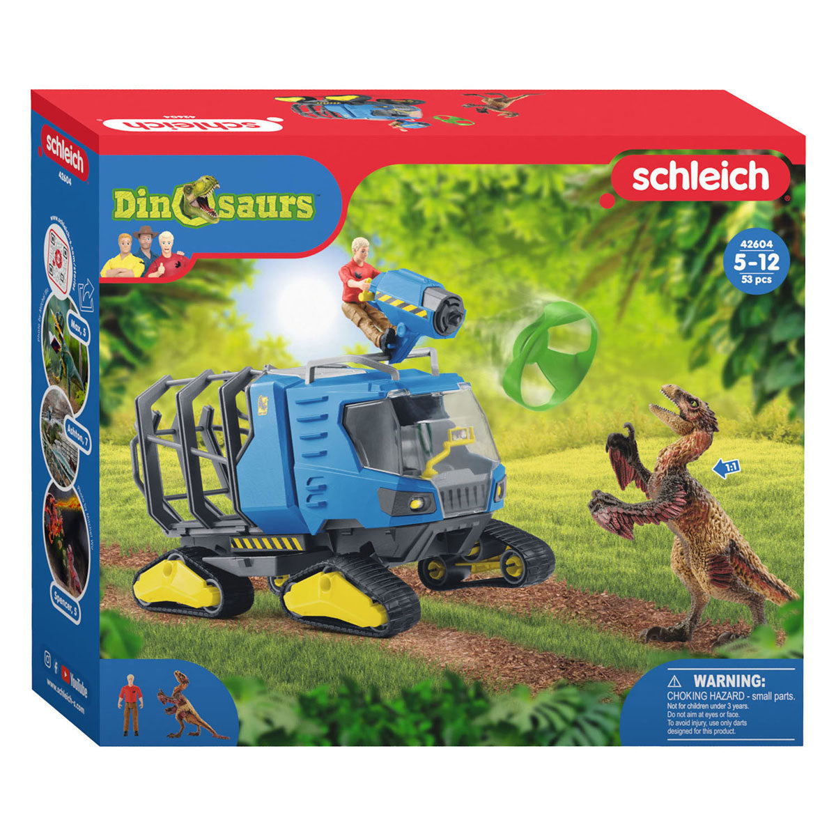 Schleich dinosaurer terrængående køretøj 42604
