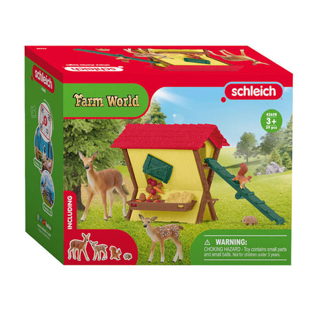 Schleich farm world fodrer skovens dyr 42658