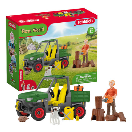 Schleich farm verdens savværk med køretøj - 42659
