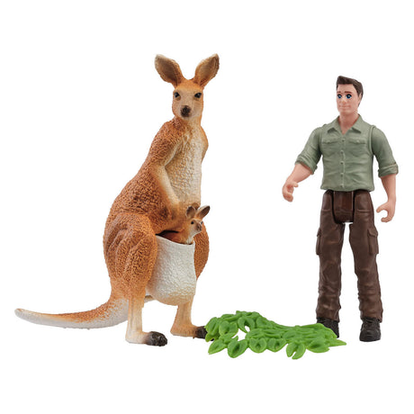Schleich wild life kænguru-tur med ranger 81540