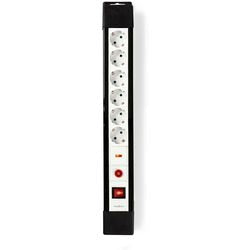 Nedis strømskinne exs630spf1pro hvid, sort